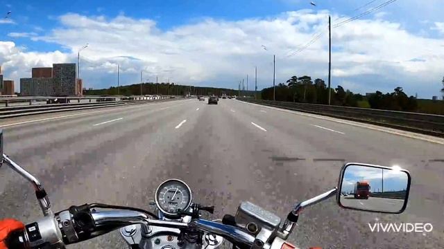 Honda Steed Едем и слушаем музыку