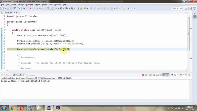 How to use getDisplayName(Locale inLocale) method of Locale class? | Java.util.Locale class смотреть онлайн