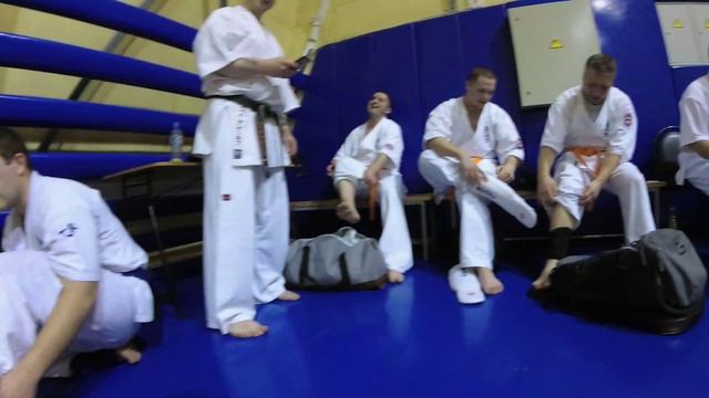 Видео со сборов школы каратэ киокушинкай 