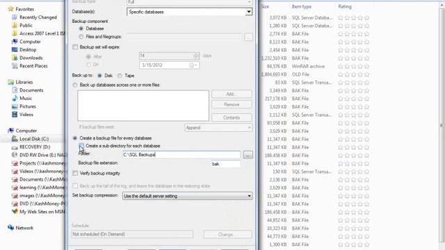 Backup database on SQL Server 2008 R2 using Maintenance Plans смотреть онлайн