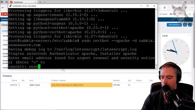 Configure a SSL certificate for Zabbix Server Front end смотреть онлайн