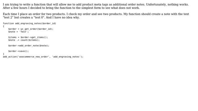 Wordpress: Woocommerce - get_items() returns empty array смотреть онлайн