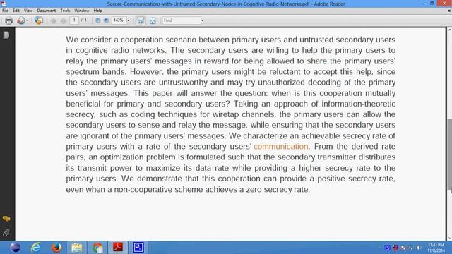 Secure Communications with Untrusted Secondary Nodes in Cognitive Radio Networks смотреть онлайн