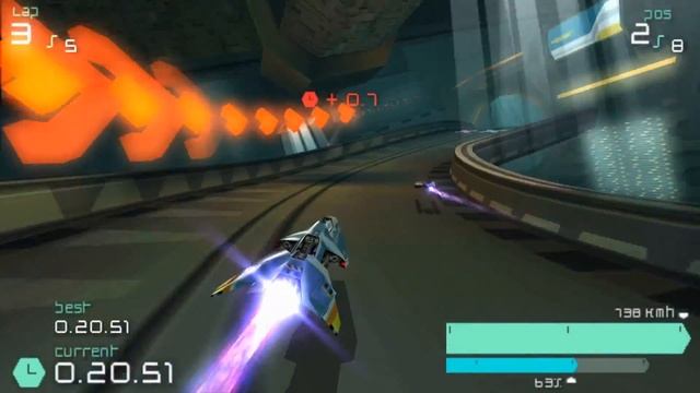 WipEout Pulse All Tracks / Circuits Phantom Hard + All Ships PPSSPP Gameplay смотреть онлайн