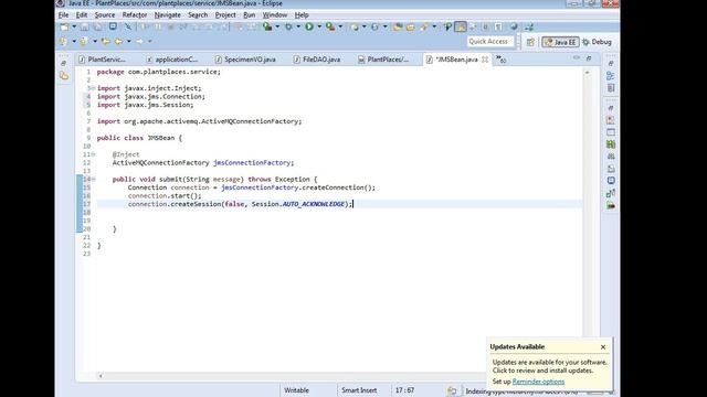 Connecting to an ActiveMQ Queue with Maven, Spring, JSF, Eclipse смотреть онлайн