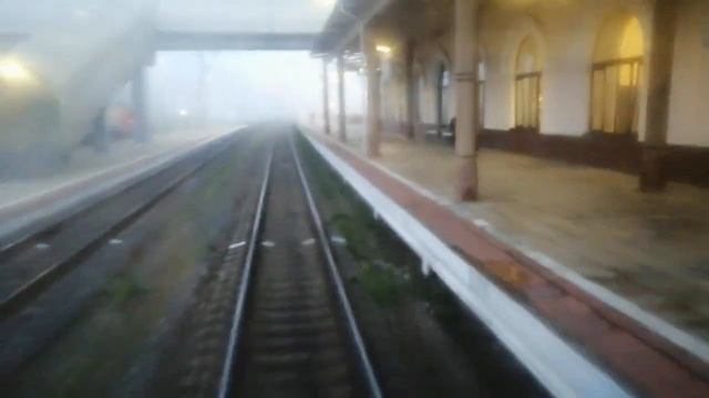 В тумане!!! Отправление поезда №119, С. Петербург-Белгород, со станции Бологое, 3.08.2019г. смотреть онлайн