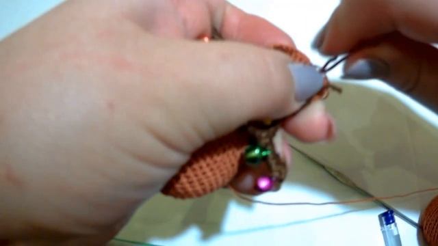 Олень вязаный крючком. Новогодняя гирлянда. Часть 3 смотреть онлайн