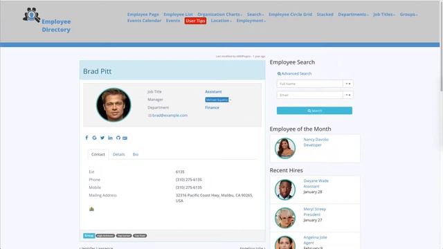 Employee Milestone Widgets to power up your sidebars - Employee Directory Pro WordPress Plugin смотреть онлайн