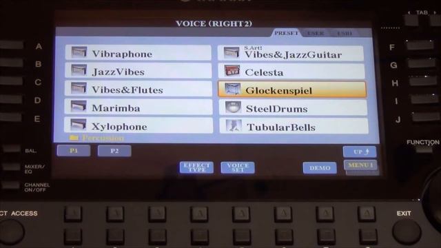 Yamaha PSR S775 voices in categorie Percussion (demo). смотреть онлайн