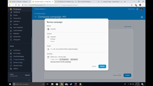 How To: Implement Firebase InApp Messaging in Android App смотреть онлайн