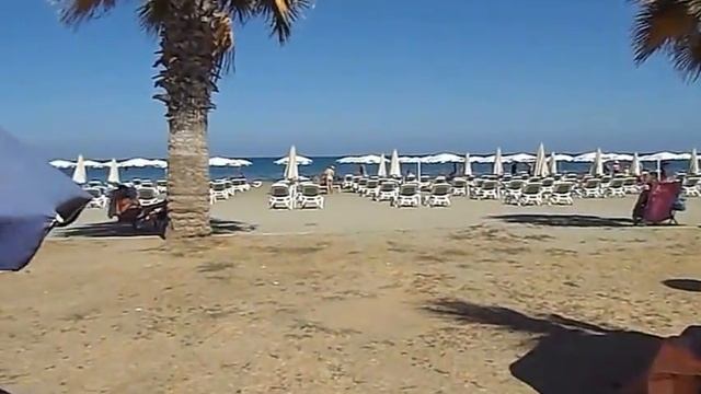 КИПР пляж Маккензи дорога с автобуса и обзорчик плюс посадка самолета над пляжем смотреть онлайн