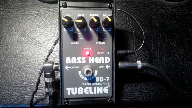 TUBELINE  BD-7 Bass Head Bass Overdrive / Обзор педали