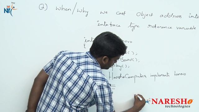 When we cast Object address into interface type reference variable? | Core Java FAQs | Naresh IT смотреть онлайн