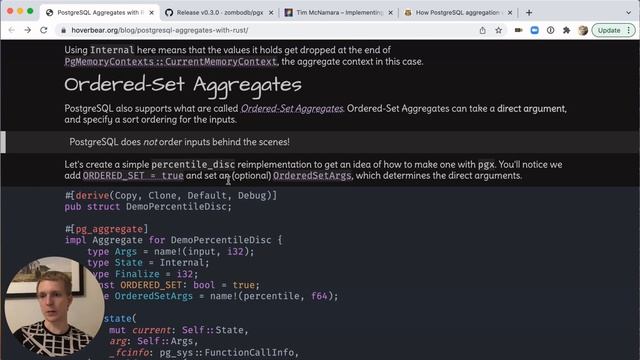 5mins of Postgres E4: Writing your own custom Postgres aggregates with Rust or raw SQL смотреть онлайн