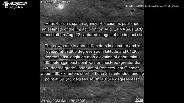 NASA's LRO spotted Russia's Luna 25 Crash Site смотреть онлайн