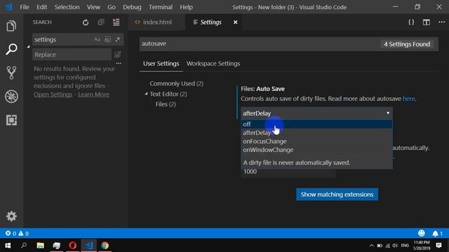 How to Autosave changes in Visual Studio Code смотреть онлайн