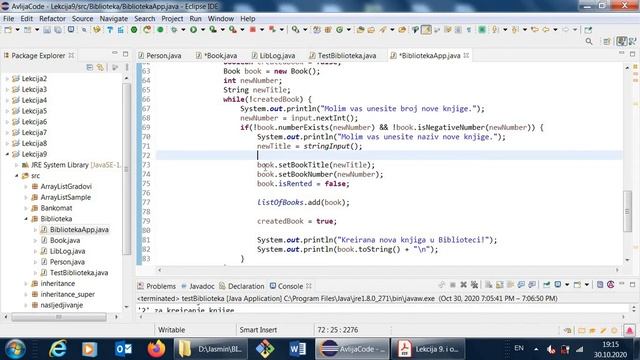 Biblioteka Java Aplikacija - Video #4 - Lekcija 9 смотреть онлайн