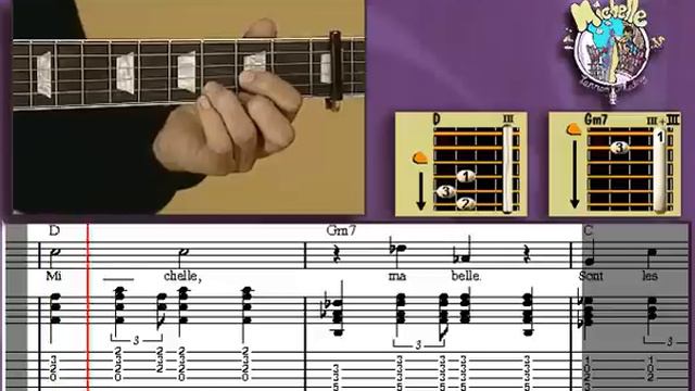 Michelle - Guitar Lesson - Beatles смотреть онлайн