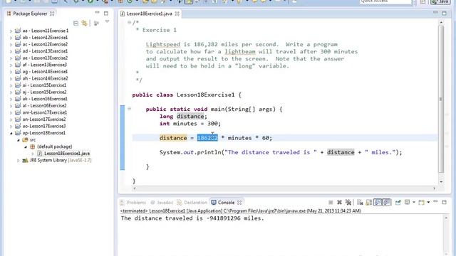 MJP Vol-1 Exercises(Section 18 -More Integer Data Types in Java) смотреть онлайн