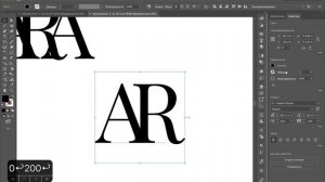 Font logo in Illustrator