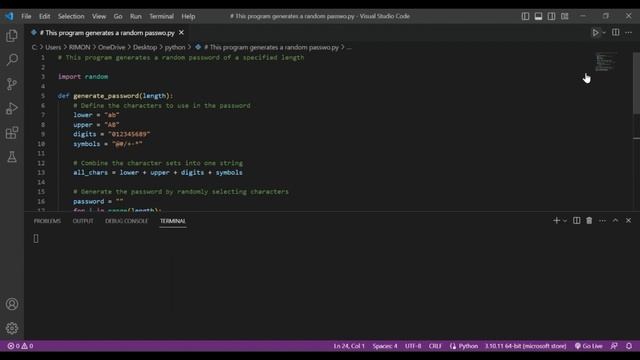 Create a Random Password Generator Using Python смотреть онлайн