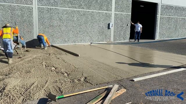 How To Pour A Commercial Concrete Slab With Rebar Reinforcement Step by Step смотреть онлайн