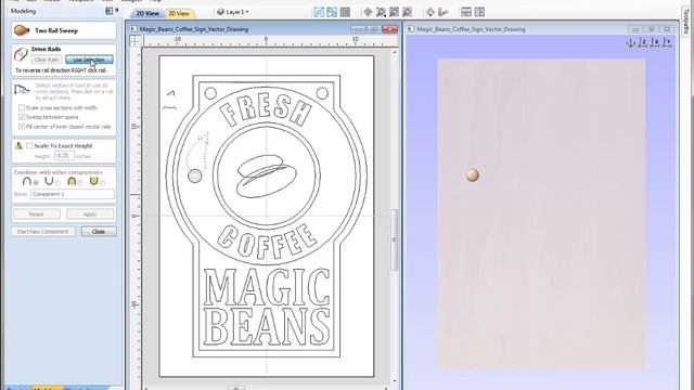 Magic Beans Coffee Sign | 3D Modeling | V9 смотреть онлайн