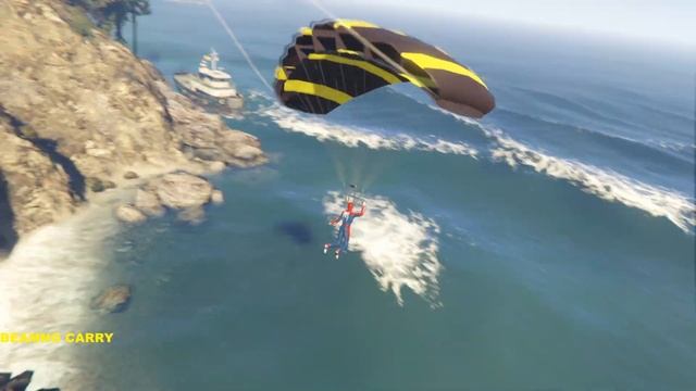 GTA V Mega Ramp tractor, Cars, Motorcycle With Spiderman and Friends Epic Stunt Map Challenge смотреть онлайн