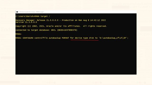 What is the LOCATION of control file AUTO BACKUP смотреть онлайн