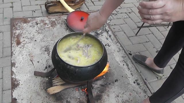 ? ? Полевая КАША кулеш с ДЫМКОМ на костре, на майские выходные из топора с рецептом пошагово 2019 смотреть онлайн