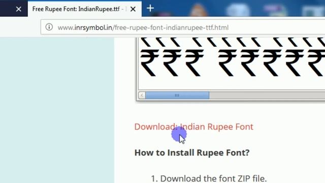 MS Word Indian Rupee Symbol Font Download & Install Tutorial in Hindi смотреть онлайн
