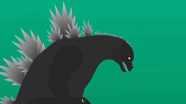 Godzilla (Heisei) VS Biollante (Heisei) Stick Nodes Fight Animation смотреть онлайн