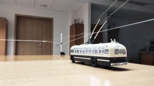 Действующая модель троллейбуса МТБ-82 в масштабе 1/43. Радиоуправляемый троллейбус