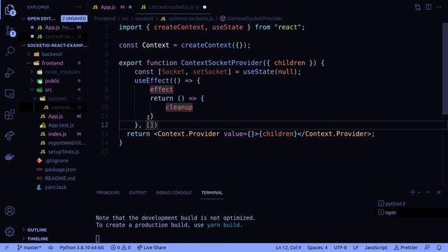 Socket IO con Flask y React JS смотреть онлайн