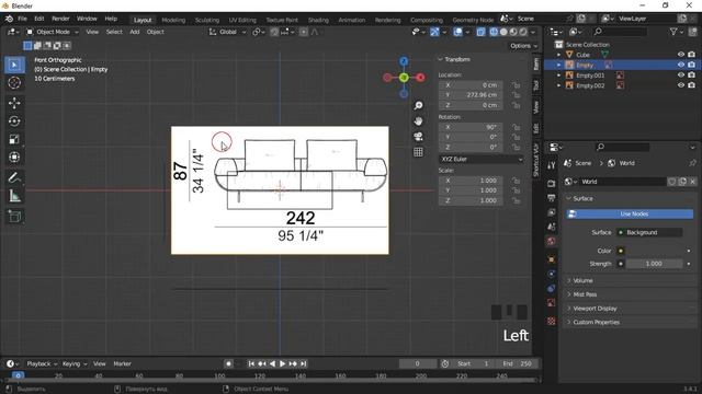 Blender- Sofa "Fast Love" от дизайнера Джузеппе Вигано- урок 1 смотреть онлайн