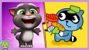 Говорящий Том vs Енот Панго.Волшебные Фокусы и Помощь Животным.Какая Игра Круче