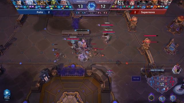 HGC 2018 KR - Phase 2 Week 10 - Feliz vs. Supernova - Game 5 смотреть онлайн