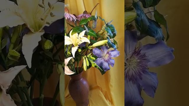 Букет садовых цветов. Холодный фарфор смотреть онлайн
