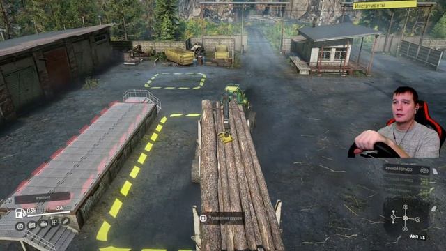 ЛЕСОВОЗ с МОДУЛЕМ для ДЛИННЫХ БРЁВЕН ➤ Мод Для SnowRunner смотреть онлайн