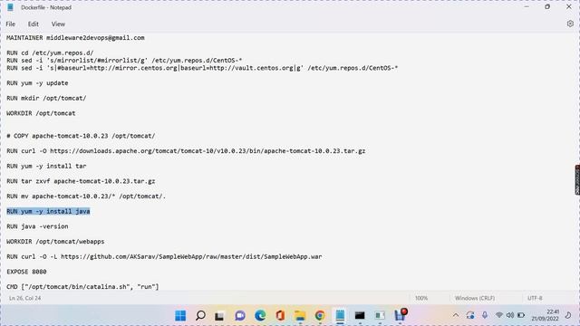 3 Dockerise tomcat along with Sample WebApp смотреть онлайн