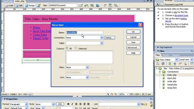 Dreamweaver 8 - PHP dan Database MySQL смотреть онлайн