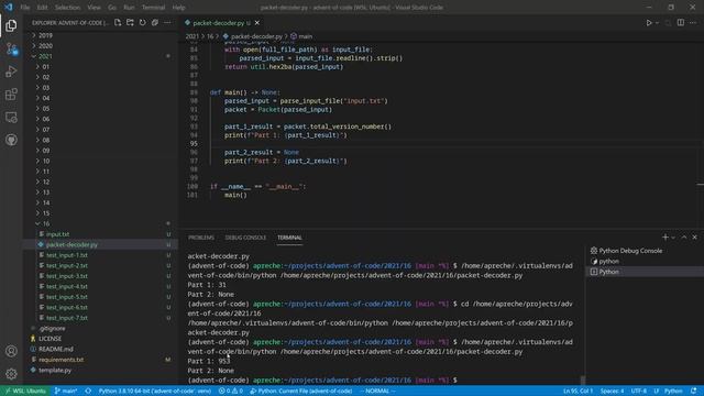 Programming with Scott - Advent of Code 2021 - Day 16 - Solved with Python смотреть онлайн