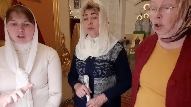 Вседневное славословие. Регент Ирина Филатова, певчии Мария Урюпина и Наталья Ильина. смотреть онлайн