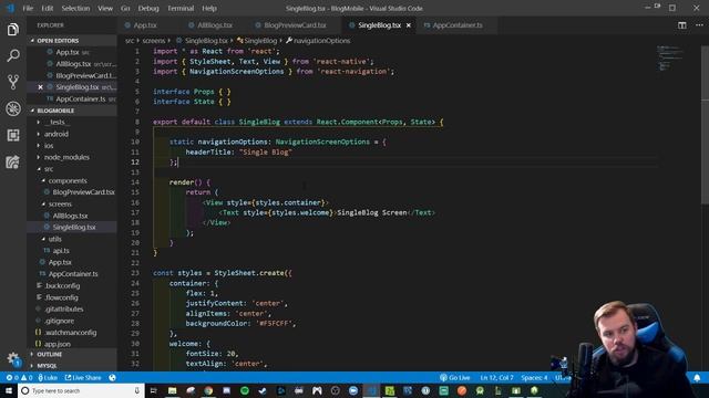 Walkthrough: Passing Params with our Stack Navigator смотреть онлайн