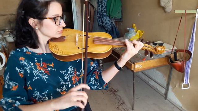 Medieval Violin - Handmade Medieval Instrument - 4/4 Size Fiddle смотреть онлайн
