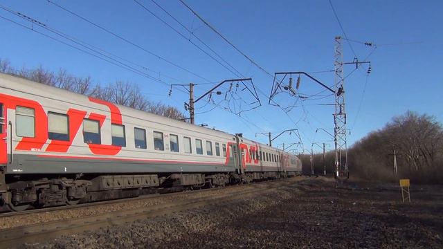 Электровоз ЭП1М-454 с поездом №382 Москва — Грозный смотреть онлайн