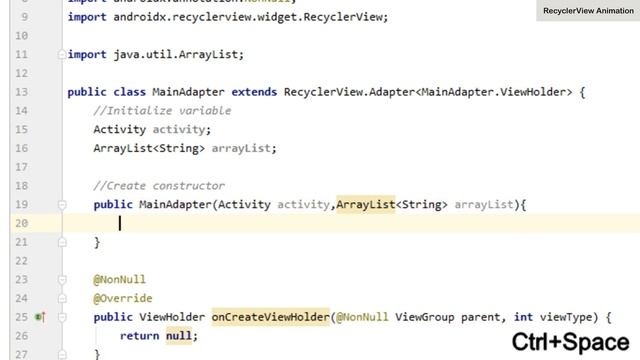 How to Implement RecyclerView Animation in Android Studio | RecyclerViewAnimation | Android Coding смотреть онлайн