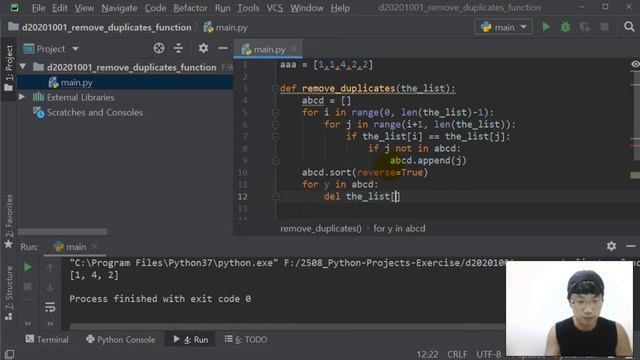 python tutorial) How to Remove Duplicates from a List смотреть онлайн