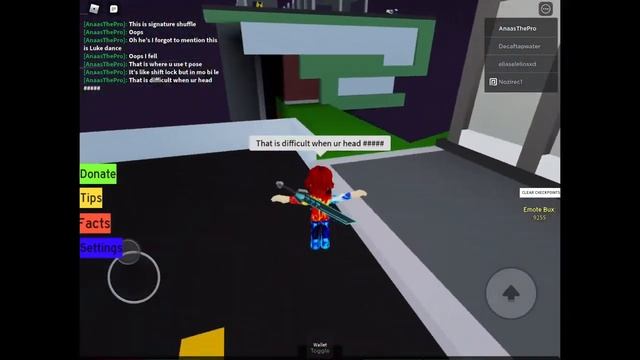 Roblox Legacy Dances: Orange Justice Obby, T-Pose and billy bounce location, + 3 Other emotes. смотреть онлайн