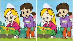 Найдите три отличия. Тренировка внимательности.